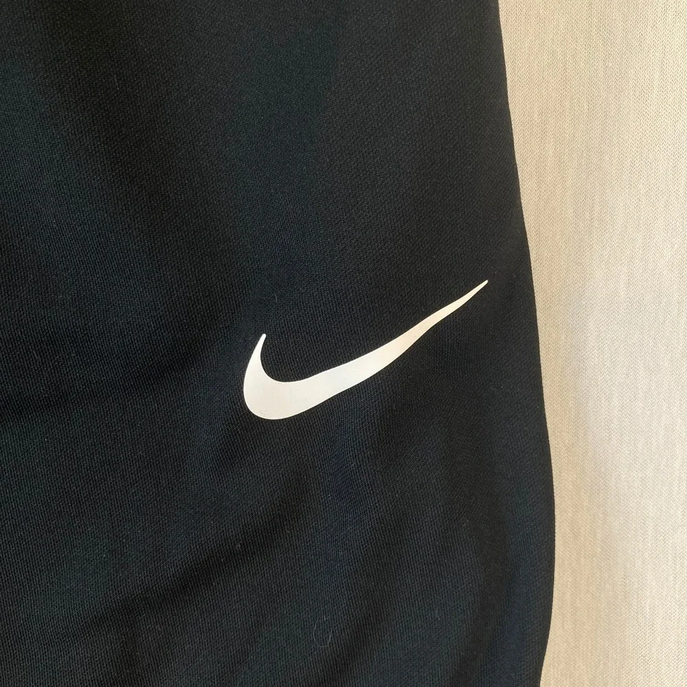 Nike Dri-FIT Joggers Mens Med Tapered Training Pants Black Zip Ankle FB7509-010